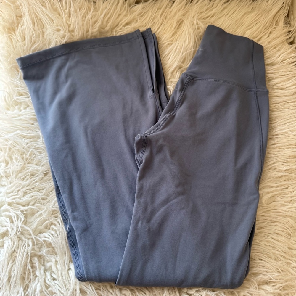 🌚 Oh Polly | Bo + Tee Soft Active Flared Trousers in Slate Grey - XXS 🌚